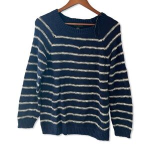 Forever 21, Chunky Knit Striped Sweater (Size 2X)